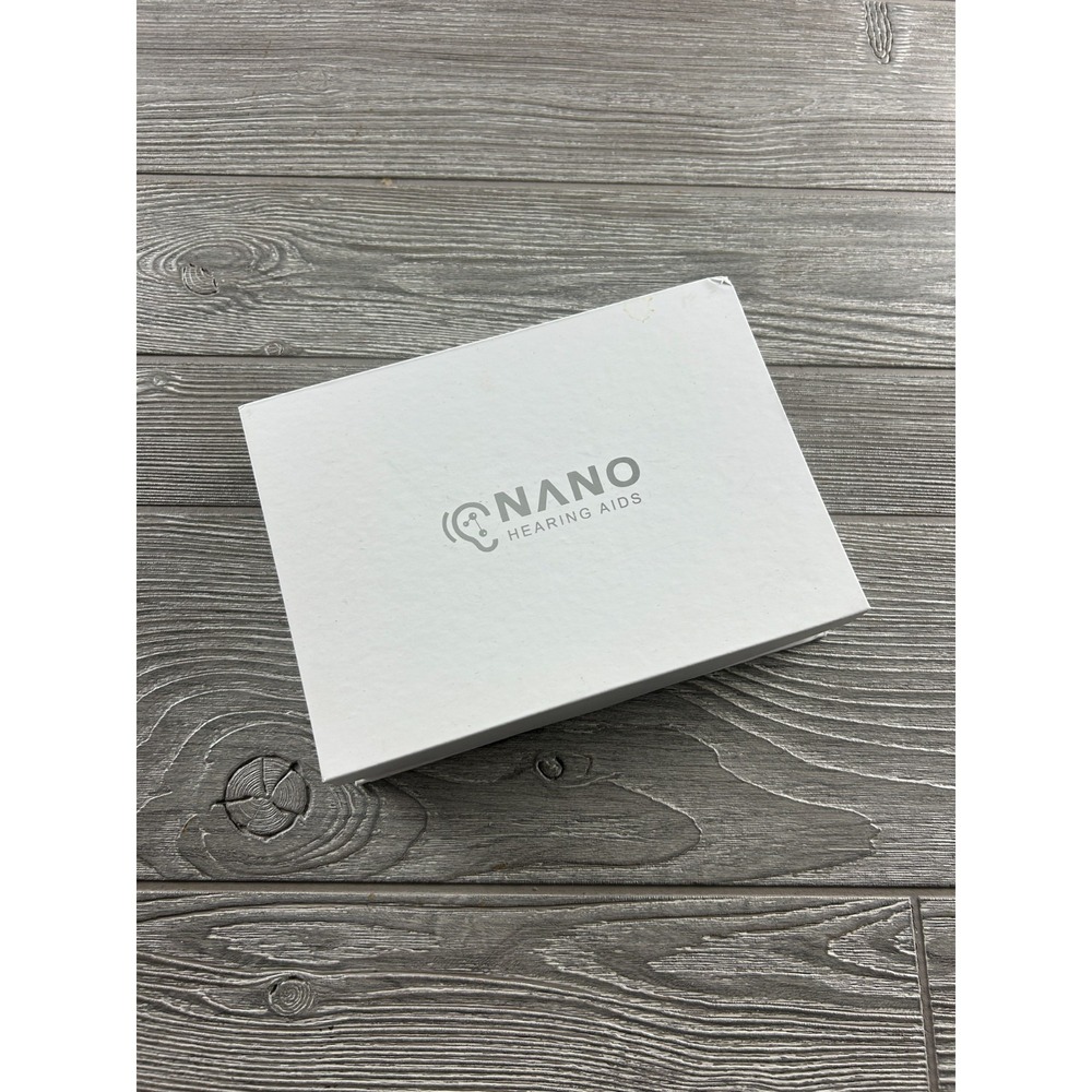 NANO HEARING AIDS  BOX CLC RECHARGEABLE & ACCESSORIES